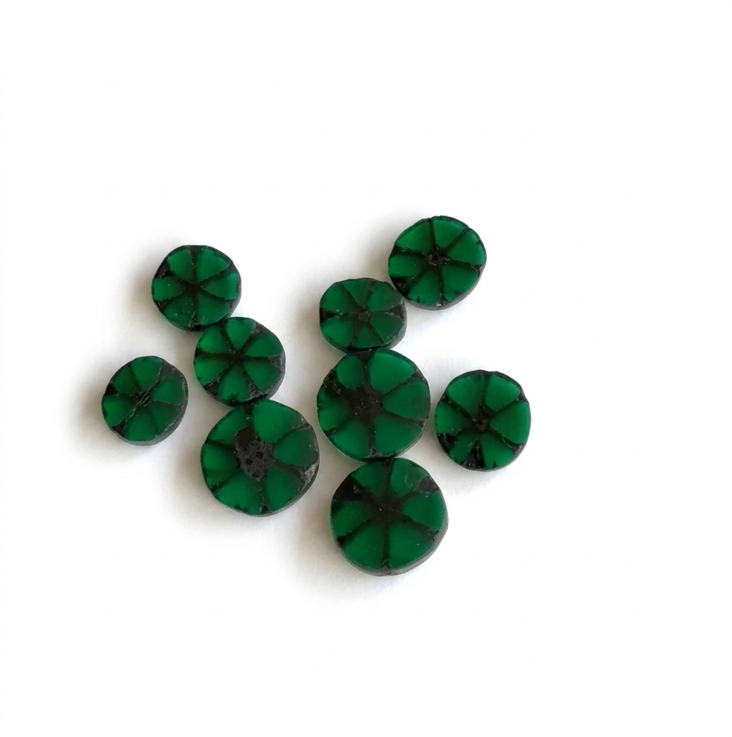 Round Colombian Muzo Emerald Lot (8pcs)
