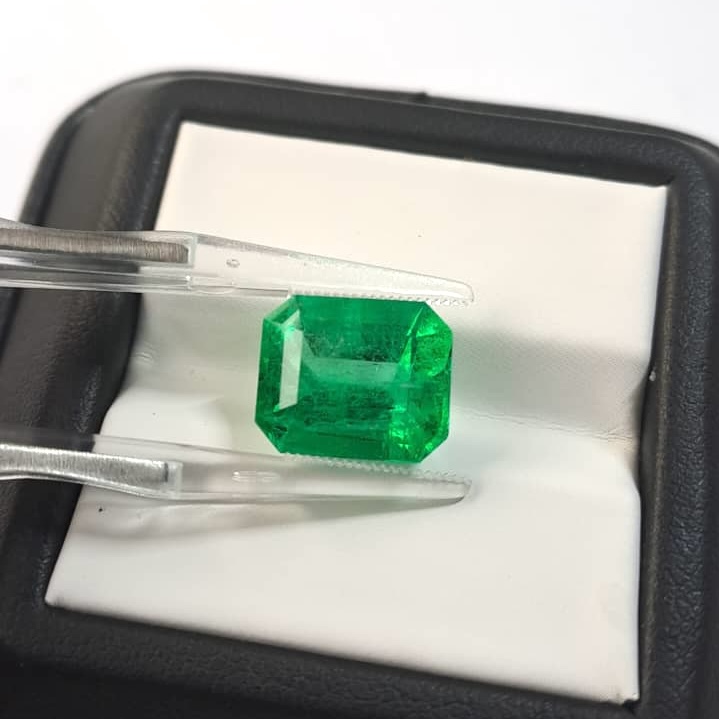 Emerald Cut Colombian Muzo Emerald