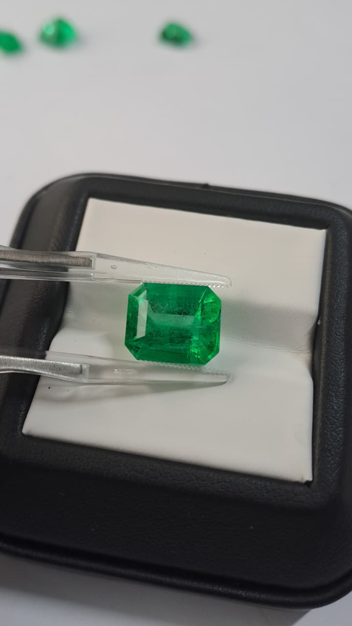Emerald Cut Colombian Muzo Emerald